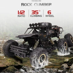 6 Wheels Remote Control Car RC Monster Truck Electric RC Car With Double Motors -Children Toys Sale 6 Wheels RC Truck For Kids 3