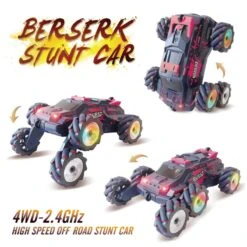 6 Wheels RC Car 2.4G Spray RC Stunt Car Swing Arm Drift Vehicle With Light -Children Toys Sale 6 Wheels Spray RC Stunt Car 11