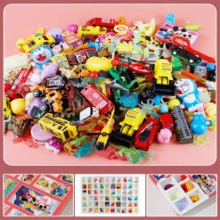 Kids Blind Box Get 60 Gifts With Poking 60 Holes Surprise Box Creative DIY Toys Children's Gift -Children Toys Sale 60 blind box 6