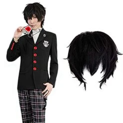 Akira Kurusu Costume Full Set Persona 5 Joker Kasumi Wig Outfit For Women And Men -Children Toys Sale 61KMb6tlbEL