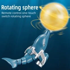 2.4G Waterproof RC Dolphin With Spinning Ball Double Propeller Tail Swing Dolphin Water Toys -Children Toys Sale 61PbLKHfGIL