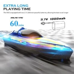 Remote Control Speedboat 15KM/H Waterproof Electric Colorful Boat Water Toy For Kids -Children Toys Sale 61knSfFR1LL