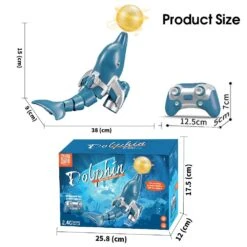 2.4G Waterproof RC Dolphin With Spinning Ball Double Propeller Tail Swing Dolphin Water Toys -Children Toys Sale 61tQzWbvdIL