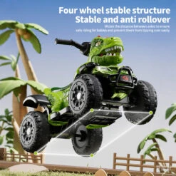 6V Dinosaur Ride-on ATV Kids Electric Car 4-Wheel Off-road Vehicles With LED Lights & Music 23 6V Dinosaur Ride-on ATV Kids Electric Car 4-Wheel Off-road Vehicles With LED Lights & Music -Children Toys Sale 6V Dinosaur Ride on ATV Kids Electric car 4 1