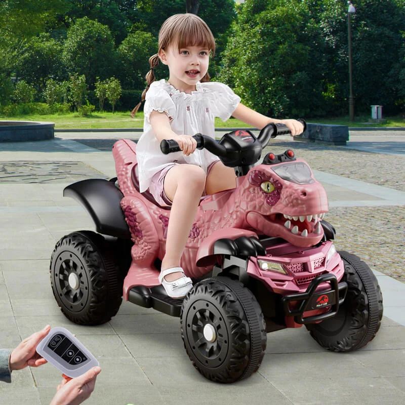 Toddler 12V Dinosaur Ride-on Car 4-wheel Dual Drive ATV Parental Remote Control Electric Car 4 Toddler 12V Dinosaur Ride-on Car 4-wheel Dual Drive ATV Parental Remote Control Electric Car - Image 4