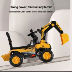 Toddler 3-in-1 Electric Excavator 6V Ride-on Stroller WIth Safe Belt Battery Power Excavator -Children Toys Sale 6V Electric Excavator Kids Spray Ride on Toys 13 7b404a19 255e 4e10 ad1e d8a865518994