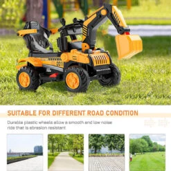 Toddler 3-in-1 Electric Excavator 6V Ride-on Stroller WIth Safe Belt Battery Power Excavator -Children Toys Sale 6V Electric Excavator Kids Spray Ride on Toys 1 37fafa7a d676 41f2 bbfc d45b1b6f4620