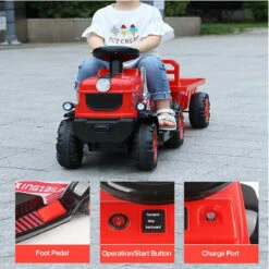 6V Electric Kids Ride On Tractor With Wagon Battery Powered Ride On Car For Boys & Girls -Children Toys Sale 6V Electric Kids Ride On Tractor 9 8711dee7 fbad 4c71 9e48 85a55670e89a