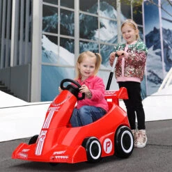 Kids Electric Go Kart With Remote & Adjustable Push Bar Dual Drive Drift Ride On Cars For Boys Girls -Children Toys Sale 6V Kids Electric Go Kart 12