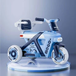 6V Kids Electric Motorcycle 3 Wheels Car Large Battery Powered Ride On Toys Enlarge Backrest With Guardrail -Children Toys Sale 6V Kids Electric Motorcycle 3 Wheels Car 9