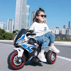 6V Kids Electric Motorcycle Dual Drive 3 Wheels Car Large Battery Powered With Bluetooth For Boys & Girls