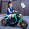 6V Kids Electric Motorcycle With Remote & Music 3 Wheels Car Dual Drive For Boys & Girls