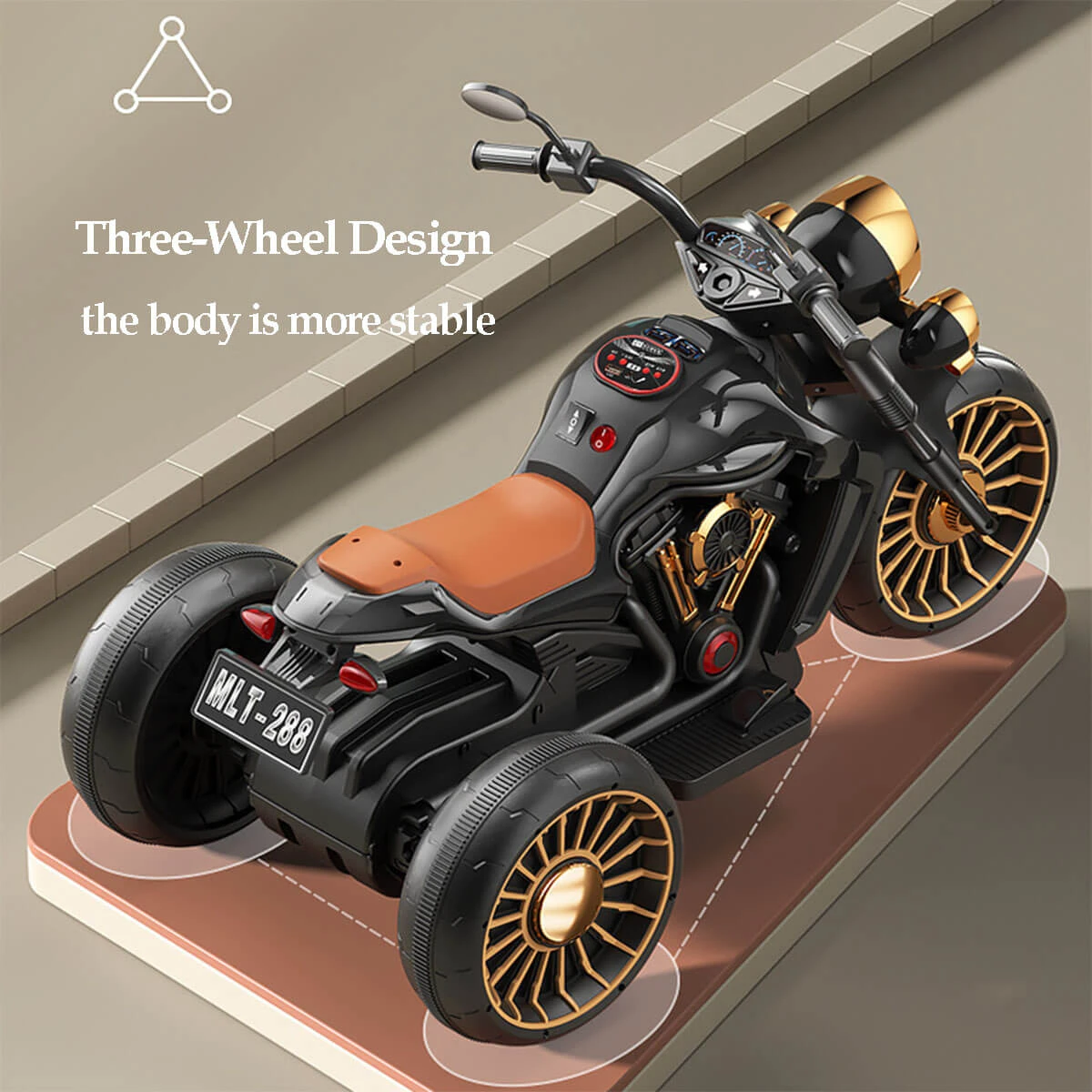 6V Kids Electric Motorcycle With Remote & Music 3 Wheels Car Dual Drive For Boys & Girls 6 6V Kids Electric Motorcycle With Remote & Music 3 Wheels Car Dual Drive For Boys & Girls - Image 6