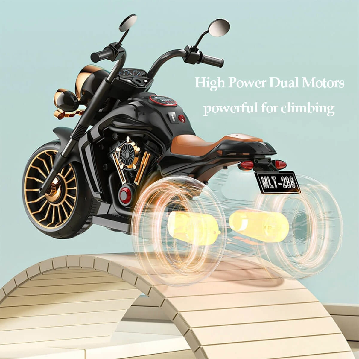 6V Kids Electric Motorcycle With Remote & Music 3 Wheels Car Dual Drive For Boys & Girls 7 6V Kids Electric Motorcycle With Remote & Music 3 Wheels Car Dual Drive For Boys & Girls - Image 7