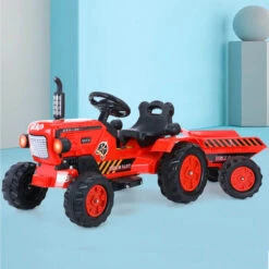 6V Kids Electric Tractor Battery Powered Tractor Ride On Car Dual Drive With Music Light For Boys & Girls 11 6V Kids Electric Tractor Battery Powered Tractor Ride On Car Dual Drive With Music Light For Boys & Girls -Children Toys Sale 6V Kids Electric Tractor 6
