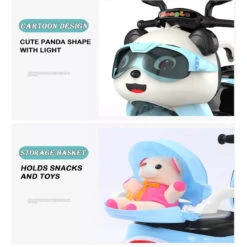 6V Kids Electric Motorcycle 3 Wheels Cartoon Car Ride On Toys With Lights & Music -Children Toys Sale 6V Kids Electrict Motorcycle 9