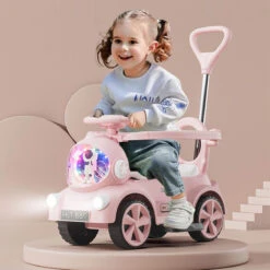 6V Kids Electric Ride On Car Adjustable Push Bar 3-IN-1 Push Car With Lights & Music 13 6V Kids Electric Ride On Car Adjustable Push Bar 3-IN-1 Push Car With Lights & Music -Children Toys Sale 6V Kids Electrict Ride On Car 16