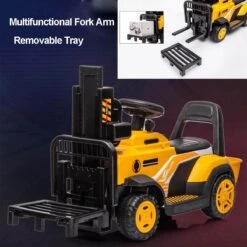 6V Kids Ride On Forklift Car Electric Fork Truck With Liftable Fork And Pallet For Boys Girls 17 6V Kids Ride On Forklift Car Electric Fork Truck With Liftable Fork And Pallet For Boys Girls -Children Toys Sale 6V Kids Ride On Forklift Car 2