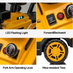 6V Kids Ride On Forklift Car Electric Fork Truck With Liftable Fork And Pallet For Boys Girls 20 6V Kids Ride On Forklift Car Electric Fork Truck With Liftable Fork And Pallet For Boys Girls -Children Toys Sale 6V Kids Ride On Forklift Car 3