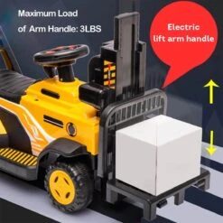 6V Kids Ride On Forklift Car Electric Fork Truck With Liftable Fork And Pallet For Boys Girls 15 6V Kids Ride On Forklift Car Electric Fork Truck With Liftable Fork And Pallet For Boys Girls -Children Toys Sale 6V Kids Ride On Forklift Car 5