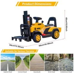 6V Kids Ride On Forklift Car Electric Fork Truck With Liftable Fork And Pallet For Boys Girls 18 6V Kids Ride On Forklift Car Electric Fork Truck With Liftable Fork And Pallet For Boys Girls -Children Toys Sale 6V Kids Ride On Forklift Car 7