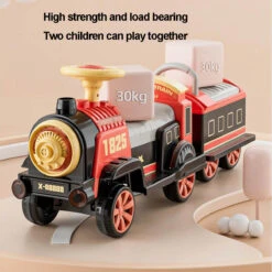 6V Ride On Train Battery Powered Spray Train Rides Dual Drive Electric Ride On Car With Light & Music -Children Toys Sale 6V Ride On Train Battery Powered 9