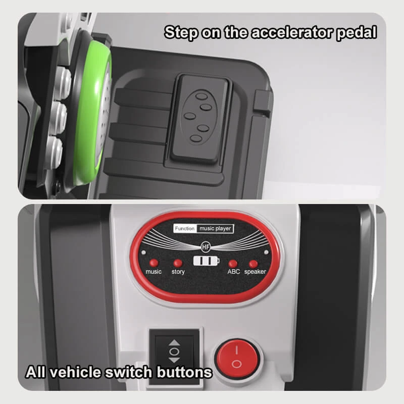 6V Ride On Motorcycle Dual Drive Electric Ride On Car Foot Pedal Control Motorcycle 9 6V Ride On Motorcycle Dual Drive Electric Ride On Car Foot Pedal Control Motorcycle - Image 9