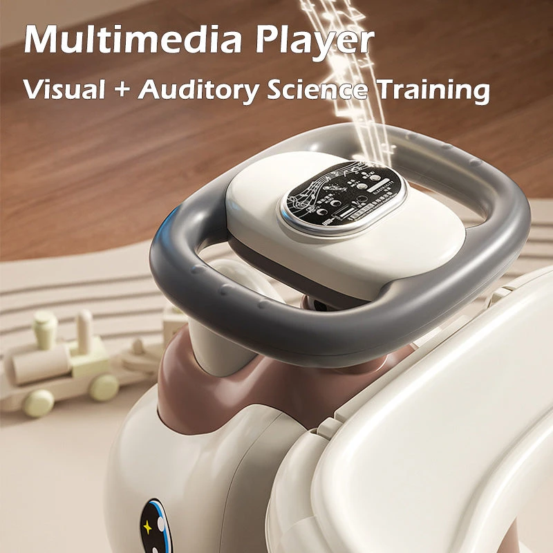 6V Unicorn 4-in-1 Kids Electric Car Bluetooth Ride-On Toy Detachable Push Handle With Music Light 10 6V Unicorn 4-in-1 Kids Electric Car Bluetooth Ride-On Toy Detachable Push Handle With Music Light - Image 10