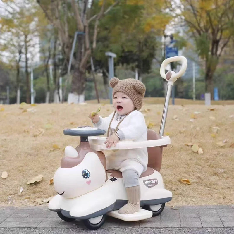 6V Unicorn 4-in-1 Kids Electric Car Bluetooth Ride-On Toy Detachable Push Handle With Music Light 1 6V Unicorn 4-in-1 Kids Electric Car Bluetooth Ride-On Toy Detachable Push Handle With Music Light