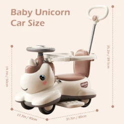 6V Unicorn 4-in-1 Kids Electric Car Bluetooth Ride-On Toy Detachable Push Handle With Music Light 25 6V Unicorn 4-in-1 Kids Electric Car Bluetooth Ride-On Toy Detachable Push Handle With Music Light -Children Toys Sale 6V Unicorn Kids Electric Car 7