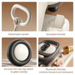 6V Unicorn 4-in-1 Kids Electric Car Bluetooth Ride-On Toy Detachable Push Handle With Music Light 24 6V Unicorn 4-in-1 Kids Electric Car Bluetooth Ride-On Toy Detachable Push Handle With Music Light -Children Toys Sale 6V Unicorn Kids Electric Car 8