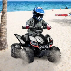 Kids 6V Electric Ride-On ATV Quad Car With Music LED Lights And Spray Device -Children Toys Sale 6V Electric Ride On ATV 1