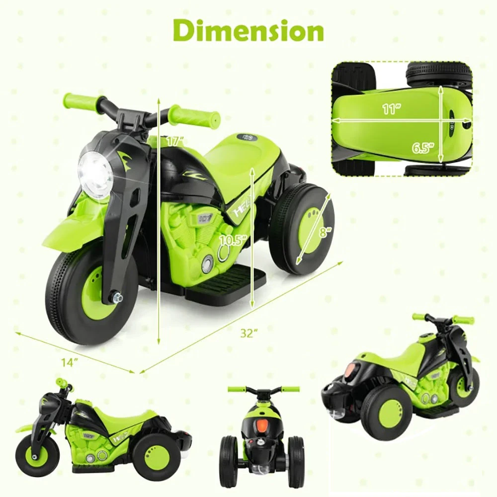 6V Electric Ride-On Bubble Motorcycle For Kids 3-Wheeled Electric Bike With Big Headlight & Music 11 6V Electric Ride-On Bubble Motorcycle For Kids 3-Wheeled Electric Bike With Big Headlight & Music - Image 11