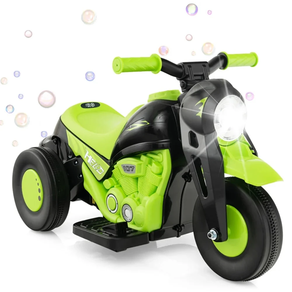 6V Electric Ride-On Bubble Motorcycle For Kids 3-Wheeled Electric Bike With Big Headlight & Music 4 6V Electric Ride-On Bubble Motorcycle For Kids 3-Wheeled Electric Bike With Big Headlight & Music - Image 4