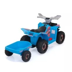 6V Kids Ride-On ATV With Detachable Trailer – Electric Quad For Ages 3-6, Bluetooth, Music, & Safe Design -Children Toys Sale 6V Kids Ride On ATV with Detachable Trailer 14
