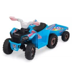 6V Kids Ride-On ATV With Detachable Trailer – Electric Quad For Ages 3-6, Bluetooth, Music, & Safe Design -Children Toys Sale 6V Kids Ride On ATV with Detachable Trailer 5