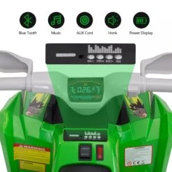 6V Kids Ride-On ATV With Detachable Trailer – Electric Quad For Ages 3-6, Bluetooth, Music, & Safe Design -Children Toys Sale 6V Kids Ride On ATV with Detachable Trailer 6
