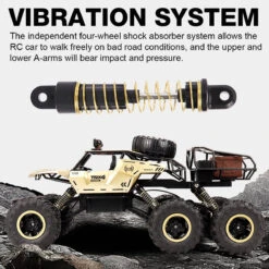 6 Wheels Remote Control Car RC Monster Truck Electric RC Car With Double Motors -Children Toys Sale 6WD Large RemoteControl Car Monster Truck 4
