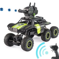 6x6 RC Car Shooting Water Bullets 2.4Ghz Remote Control Monster Truck Lanch Water Bombs -Children Toys Sale 6WD RC Car Shoot Water Bomb Bullets 21