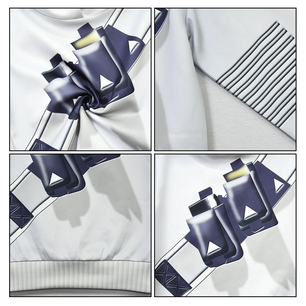 Kids DJ Marsh-mallo Costume With Mask Goves LED Helmet Halloween Marshmallow Cosplay DJ Sets 11 Kids DJ Marsh-mallo Costume With Mask Goves LED Helmet Halloween Marshmallow Cosplay DJ Sets - Image 11