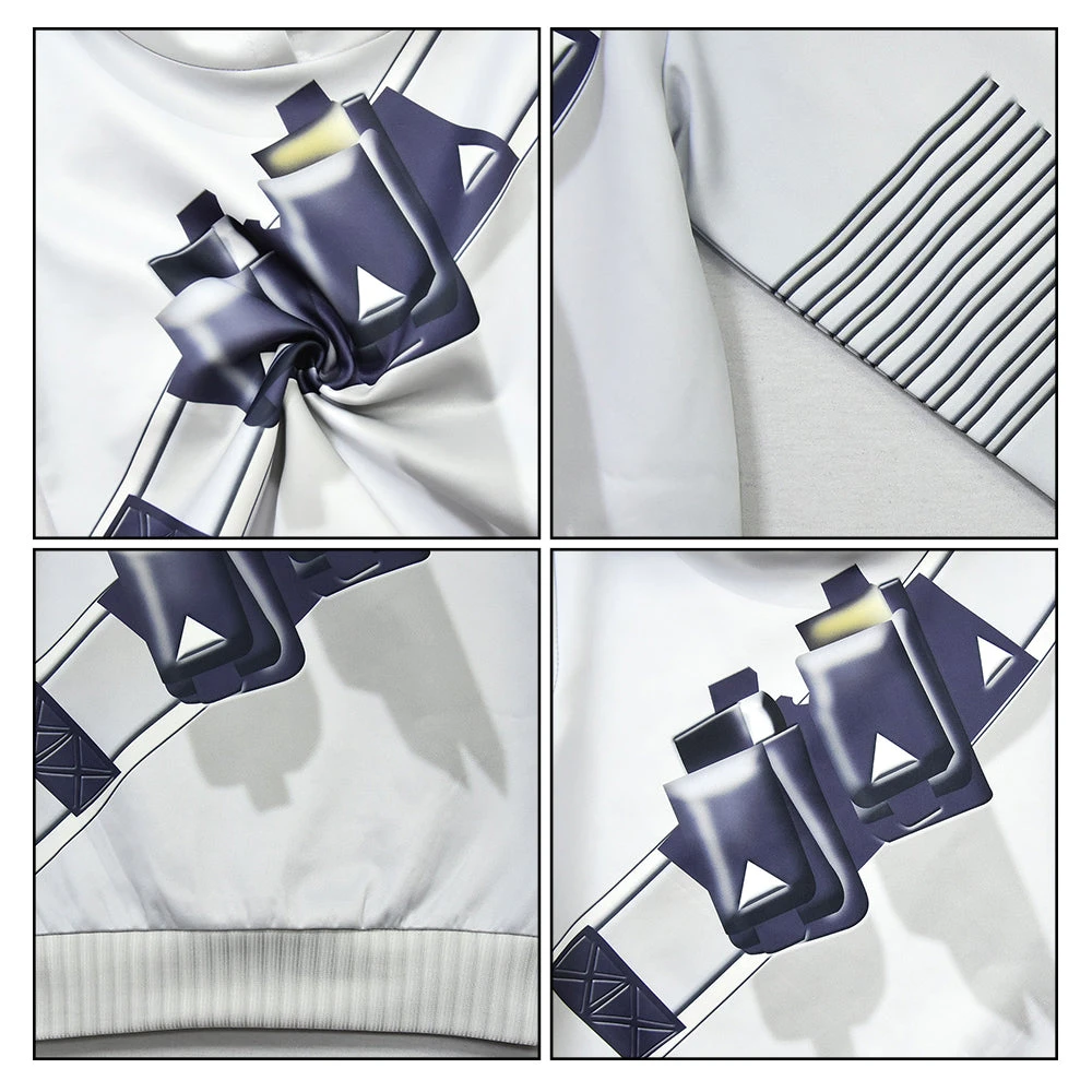 DJ Marshmallow Costume Light-up LED Helmet Halloween Marshmallow Cosplay Outfit DJ Sets 9 DJ Marshmallow Costume Light-up LED Helmet Halloween Marshmallow Cosplay Outfit DJ Sets - Image 9