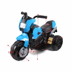 6V Kids Ride On Motorcycle With Headlights Battery-Powered 3-Wheel Bicycle Car -Children Toys Sale 6v kids ride on motorcycle with headlights battery powered 3 wheel bicycle blue 7