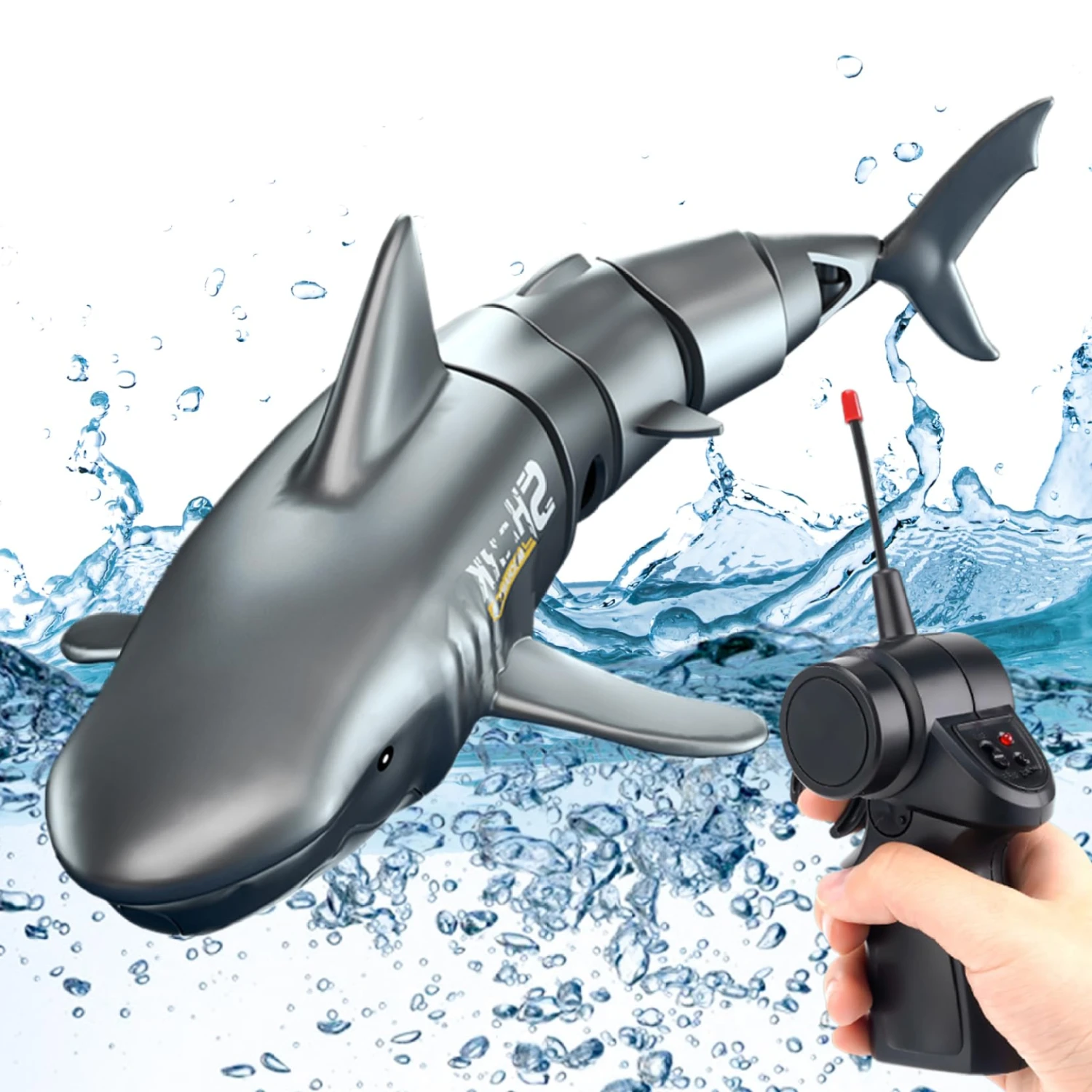 Remote Control Shark 360° Rotation Double Propeller RC Boat Waterproof Toys For Kids 1 Remote Control Shark 360° Rotation Double Propeller RC Boat Waterproof Toys For Kids