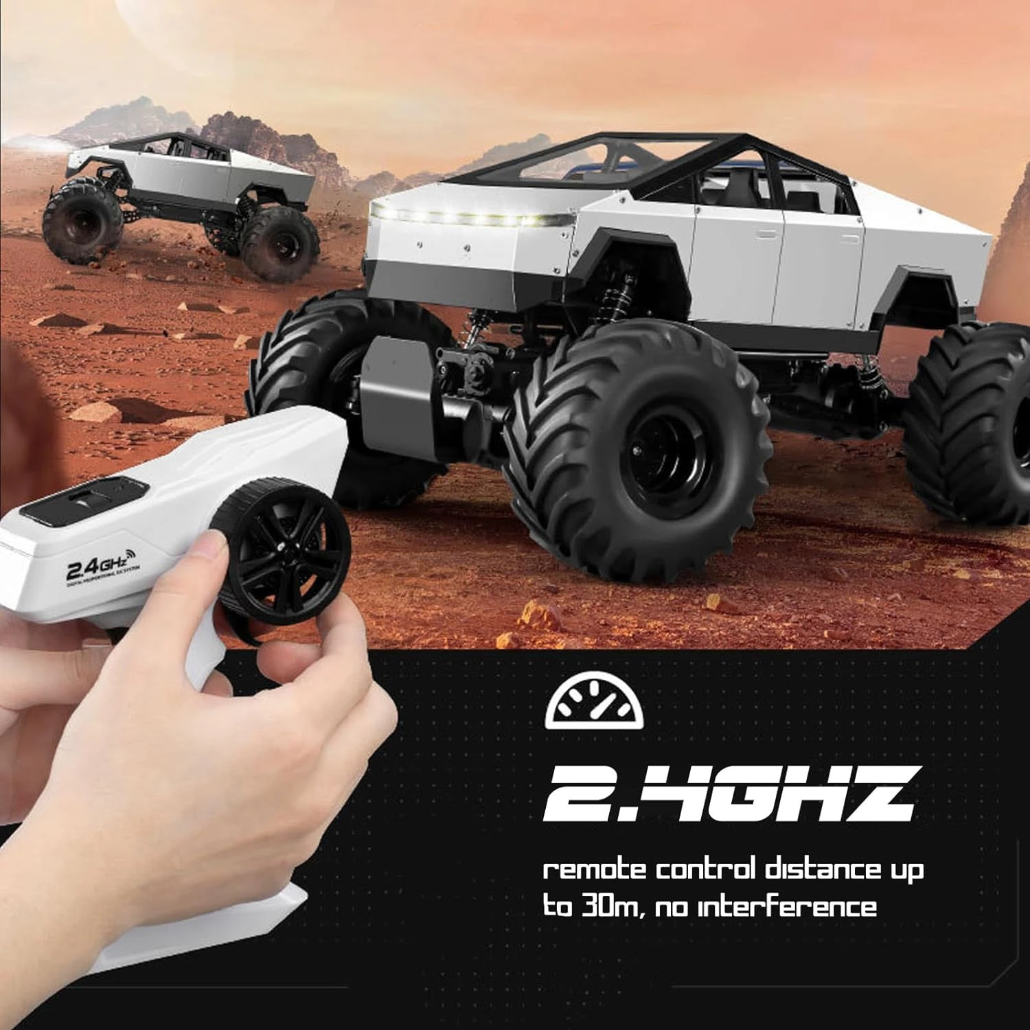 1/8 Remote Control Car 4WD Pickup Climbing Car 2.4G Alloy Off-road Vehicle 6 1/8 Remote Control Car 4WD Pickup Climbing Car 2.4G Alloy Off-road Vehicle - Image 6