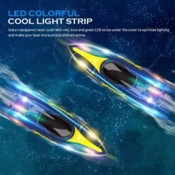 Remote Control Speedboat 15KM/H Waterproof Electric Colorful Boat Water Toy For Kids -Children Toys Sale 71bkqDG1eIL
