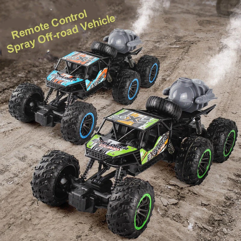 6 Wheels RC Car Alloy 2.4G Climbing Off-road Vehicle Spray Racing Car With Light 4 6 Wheels RC Car Alloy 2.4G Climbing Off-road Vehicle Spray Racing Car With Light - Image 4