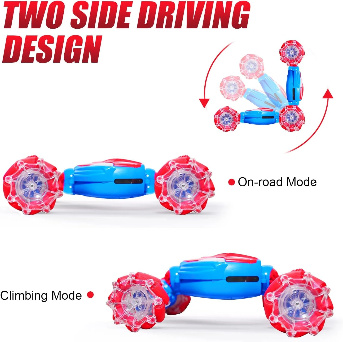 2.4G RC Stunt Car 360° Rotation 4WD Twist Spray Car Dual Control Climbing Car With Light 8 2.4G RC Stunt Car 360° Rotation 4WD Twist Spray Car Dual Control Climbing Car With Light - Image 8