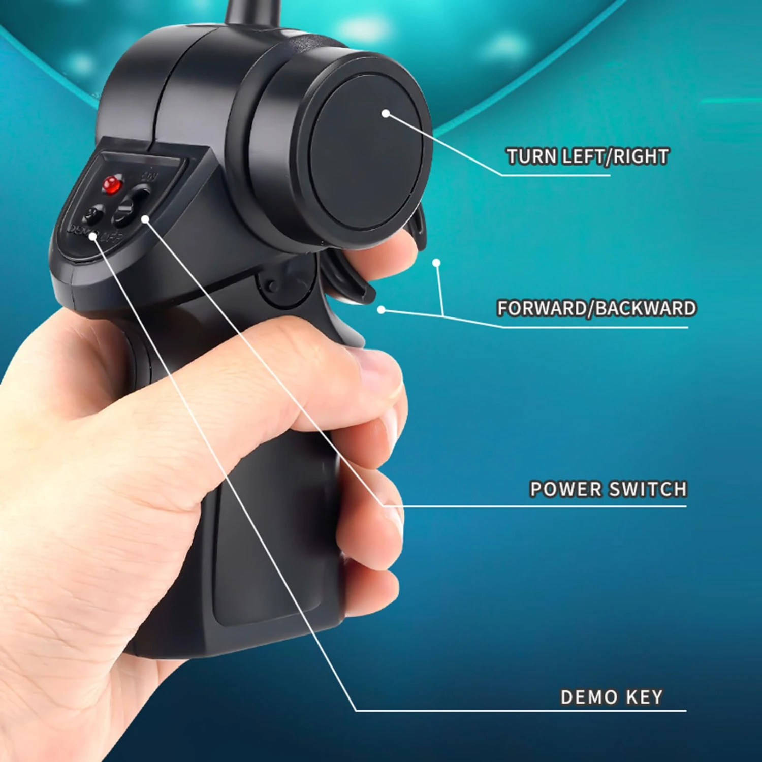 Remote Control Shark 360° Rotation Double Propeller RC Boat Waterproof Toys For Kids 5 Remote Control Shark 360° Rotation Double Propeller RC Boat Waterproof Toys For Kids - Image 5