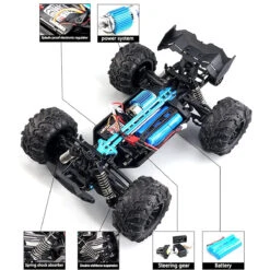 38KM/H 4WD RC Car Carbon Brush Off-road Car All Terrain Monster Vehicle Toys -Children Toys Sale 71kMmKJnksL. AC SL1500