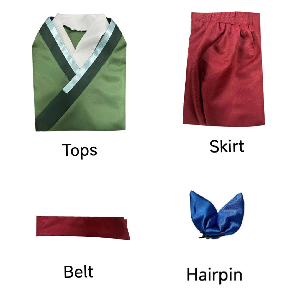 Adult The Apothecary Diaries Maomao Costume Tops Skirt And Accessories Full Set 8 Adult The Apothecary Diaries Maomao Costume Tops Skirt And Accessories Full Set - Image 8